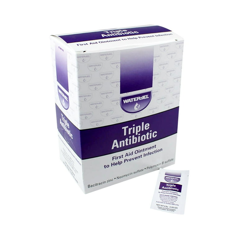 First Aid Single Antibiotic Ointment, 0.03 oz Packet, 144/Box First Aid Single Antibiotic Ointment, 0.03 oz Packet, 144/Box