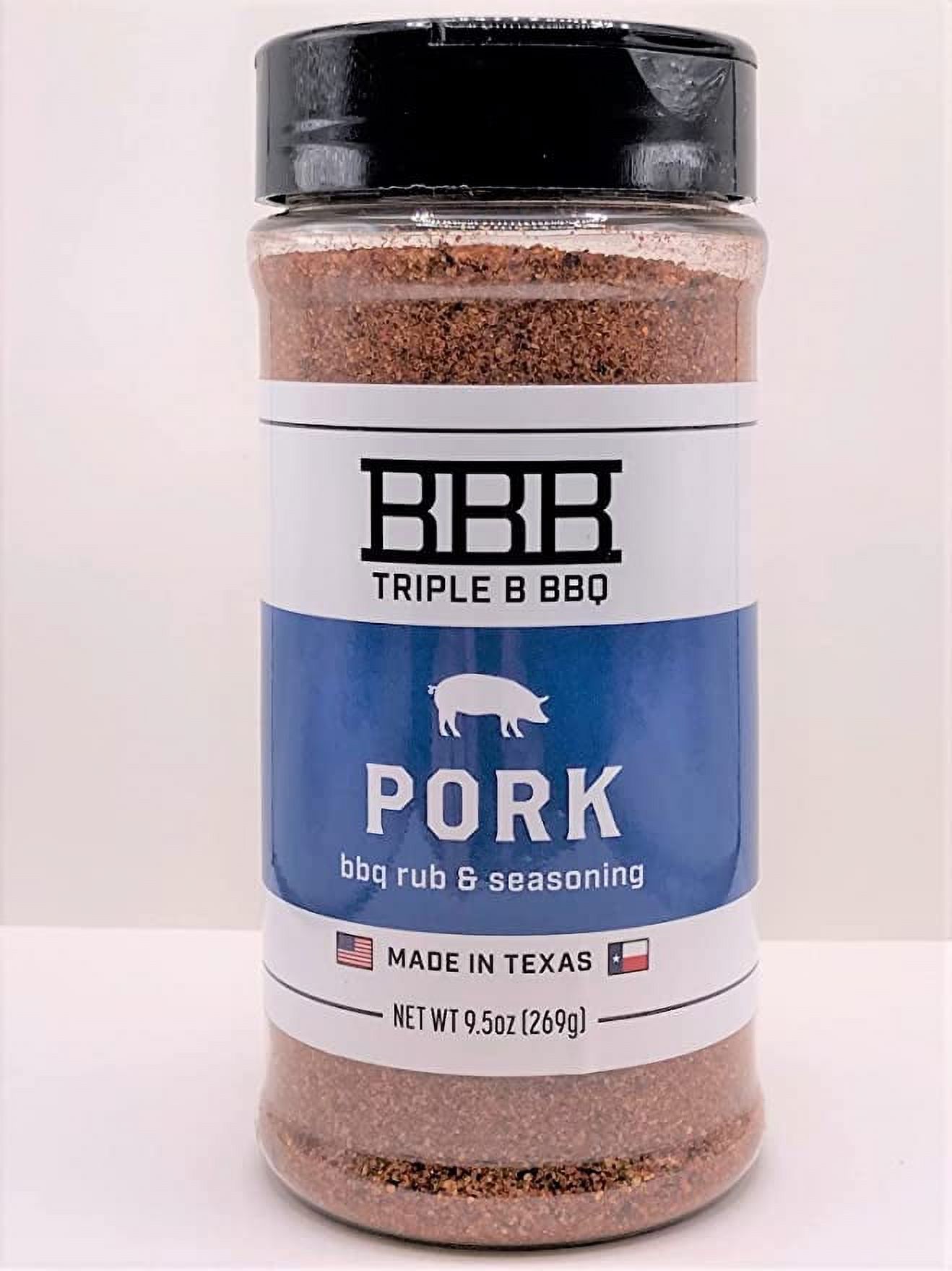Triple B BBQ PORK Rub & Seasoning — Rib Dry Rub & Pork Chop Seasoning