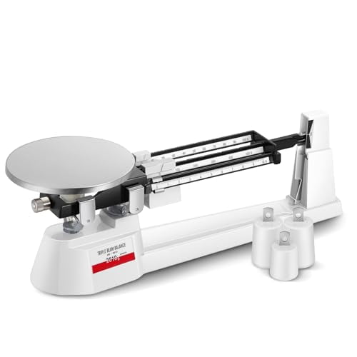 Triple Beam Scale 2610g x 0.1g, Mechanical Lab Scale with Stainless Steel Platform, Balance Scale Pan Balance for Classroom$$Electronics Accessories