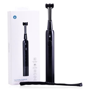 Triple Bristle Max Sonic | 3 Sided Toothbrush w/ 4 Modes | Dentist Created & Approved Triple Sided | Soft Charcoal Infused Nylon Bristles | Rechargeable & Waterproof