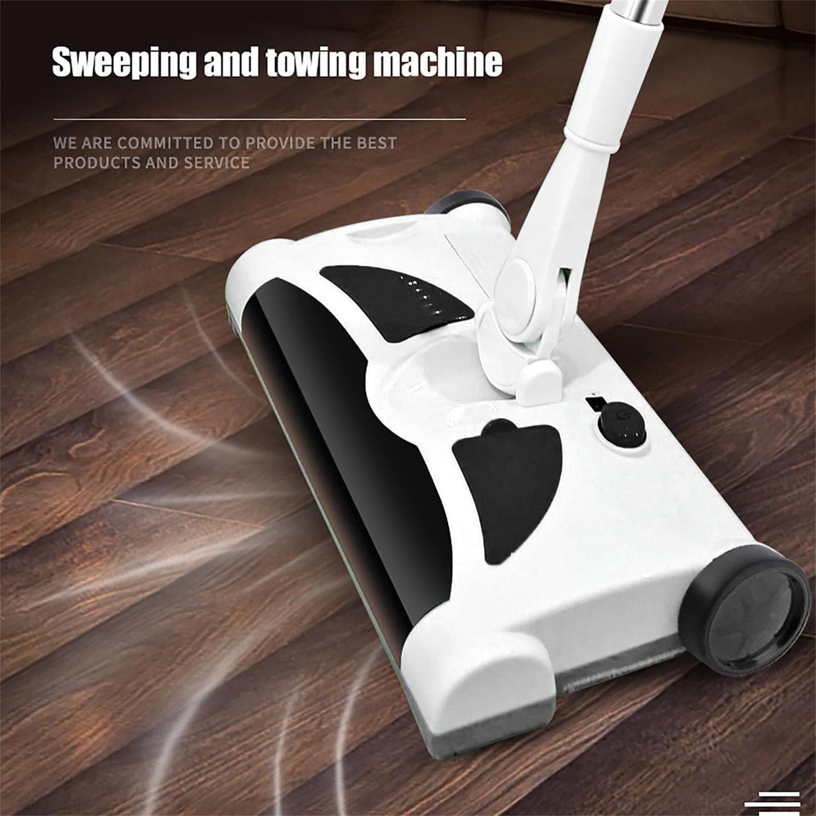 Triple Brush Floor Carpet Sweeper Easy Manual Sweeping For Carpeted