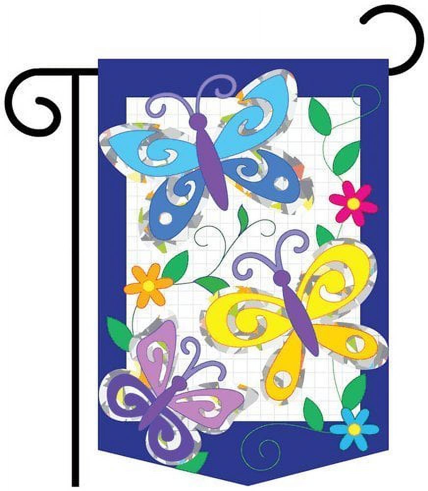 Triple Butterflies Garden Flag