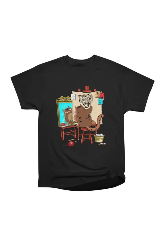 Triple Cat Self Portrait T-Shirt Tee Gift For Him Merch For Her Apparel For Friend