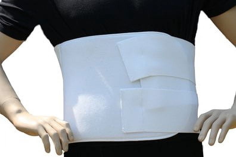Triple Closure Abdominal Binder Hernia Binder (Large: 8" Wide)