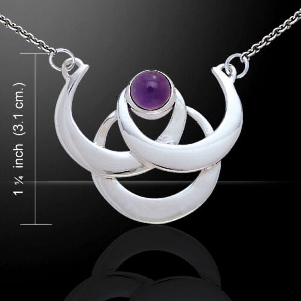Triple Crescent Moon Necklace .925 Sterling Silver by Peter Stone Fine