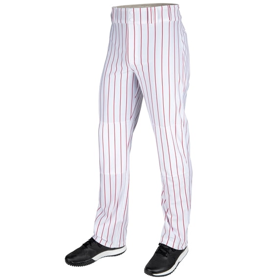 Triple Crown 2.0 OPEN-BOTTOM PINSTRIPE - WHITE,SCARLET - XL