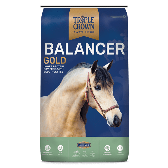 Triple Crown Balancer Gold, Horse Supplement, Horse Vitamins & Minerals, Weight Supplement, 50 lbs