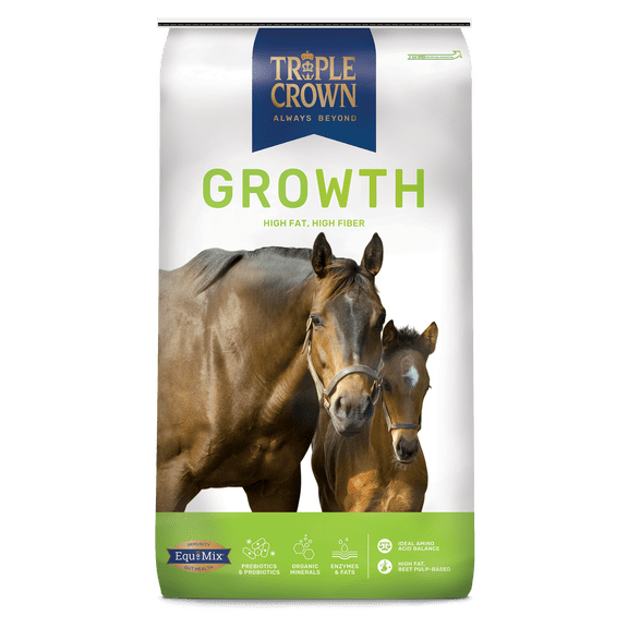 Triple Crown Growth Foal & Mare Feed, Broodmares & Breeding Stallions, Horse Feed, 50 lbs
