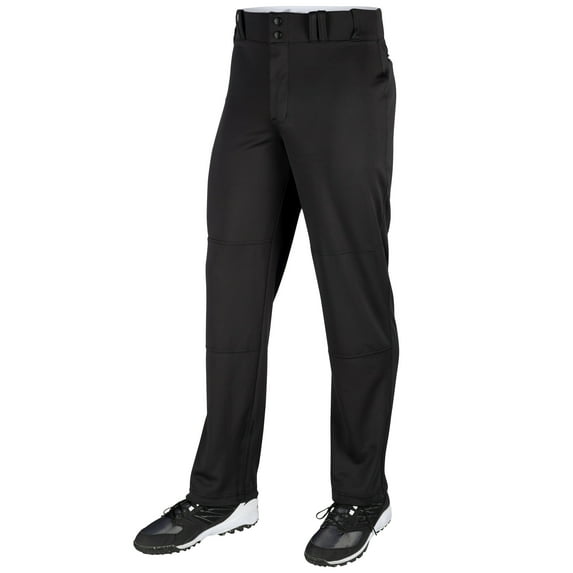 Triple Crown Open-Bottom Baseball Pants, Youth X-Small, Black