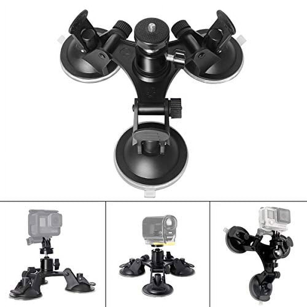 Powerful Suction Cup for GpPro Mount Car Camera Mount with 1/4 Thread  Compatible GoPro Hero10 9 8 7 6 5 4 Camera Car Dash Cameras for Car  Windshield