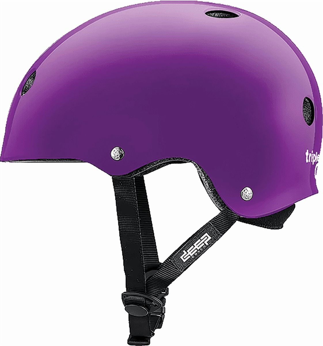 Triple Eight Certified Deep Cover Helmet L/Xl Gloss Purple