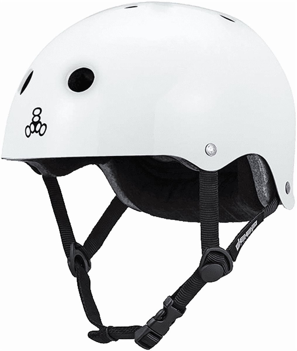 Triple Eight Certified Deep Cover Helmet L/Xl Gloss White