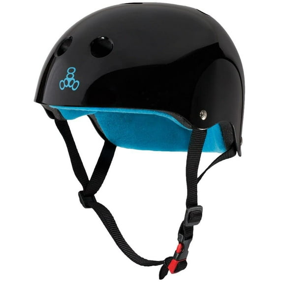 Triple Eight Certified Sweatsaver Extra Small/Small Black Gloss/Blue