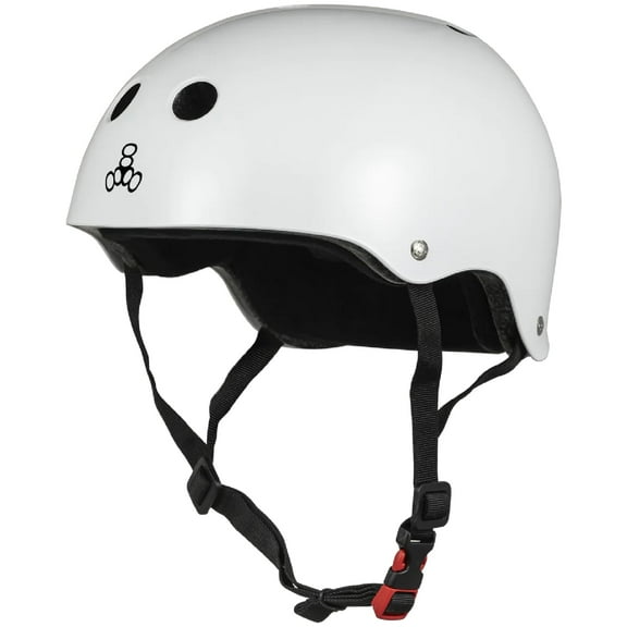 Triple Eight Certified Sweatsaver Helmet Large/Extra Large - Gloss White