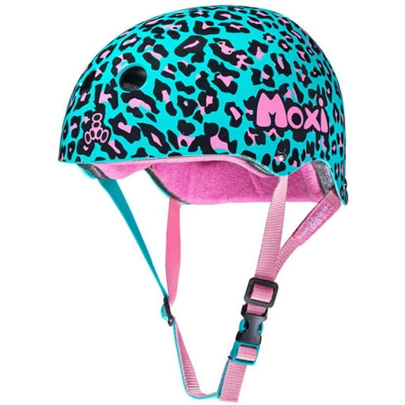 Triple Eight Certified Sweatsaver Helmet Large/Extra Large - Moxi Leopard 2.0 Teal