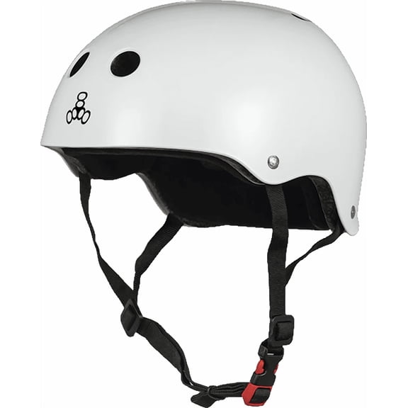 Triple Eight Certified Sweatsaver Helmet Xl/Xxl Gloss White