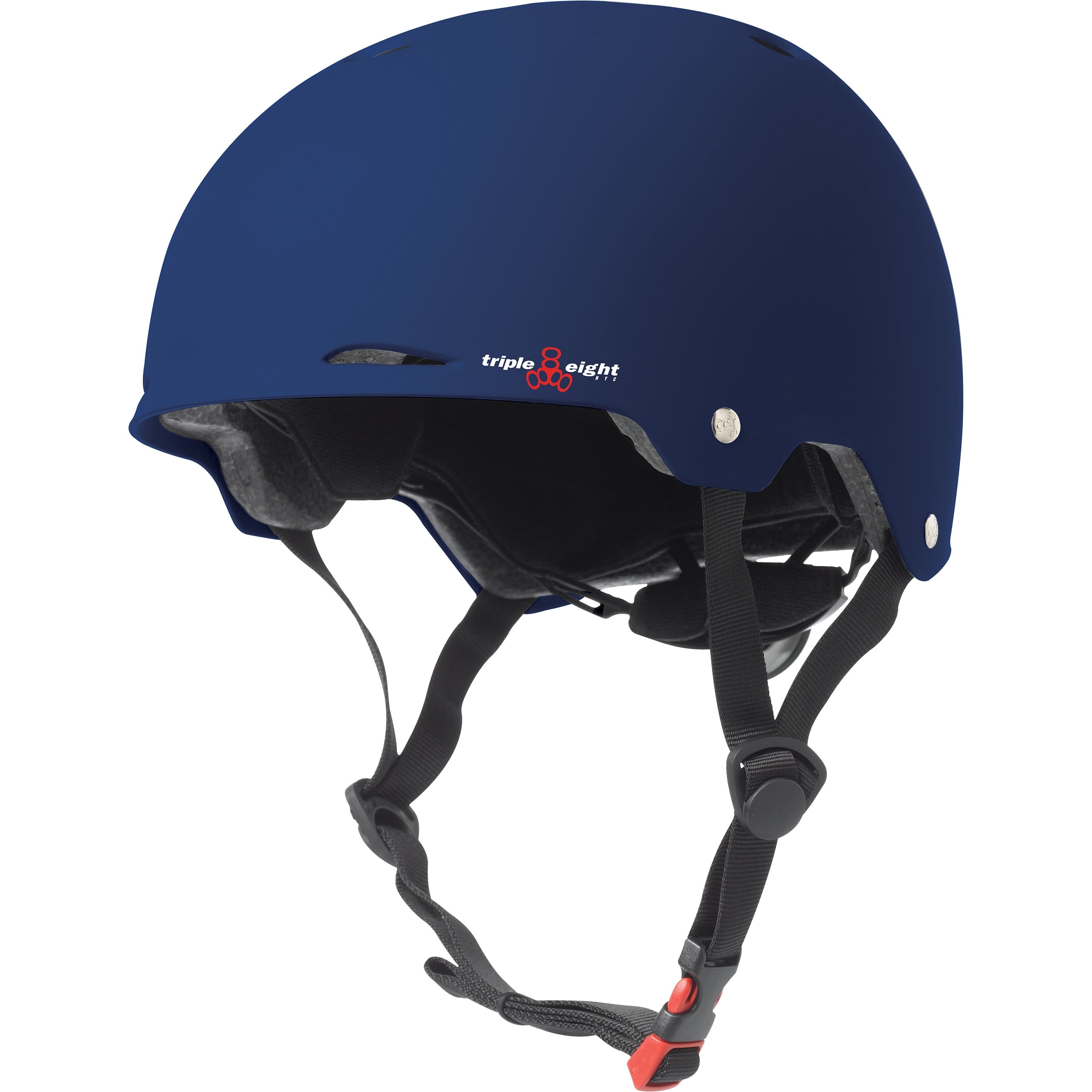 Triple Eight Gotham Dual Certified Skateboard and Bike Helmet, Blue Matte, Small / Medium
