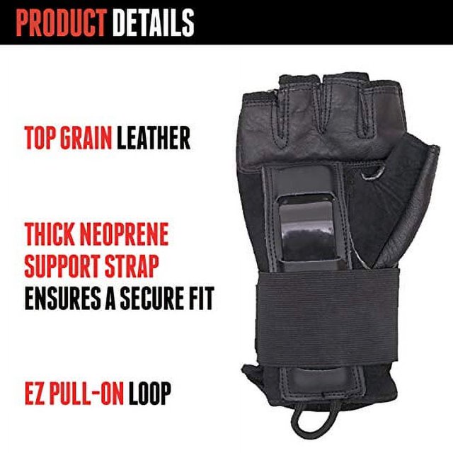 Triple Eight Hired Hands Skateboarding Wrist Guard Gloves