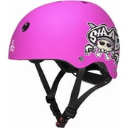 Triple Eight Lil 8 Cert Helmet   Matte Neon Pink
