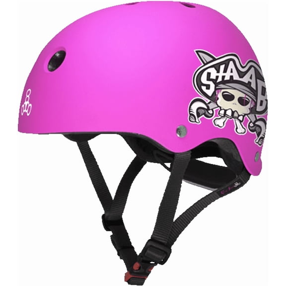 Triple Eight Lil 8 Cert Helmet — Matte Neon Pink