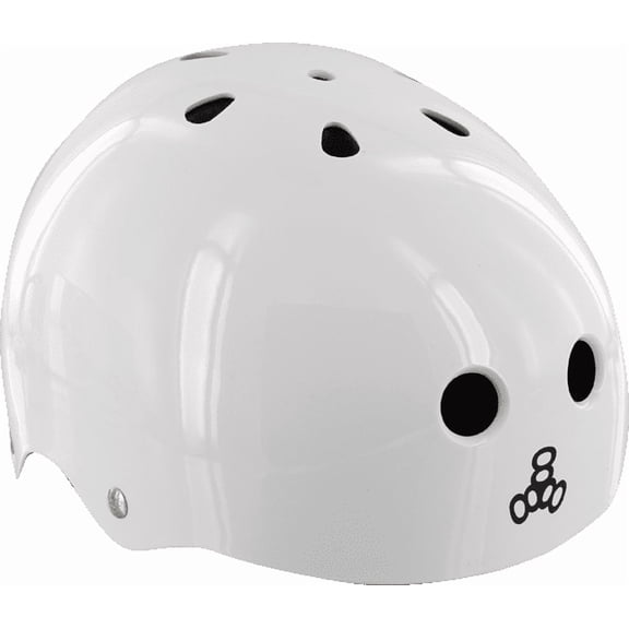 Triple Eight Lil 8 Helmet — White Gloss