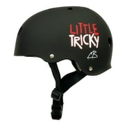 Triple Eight Little Tricky Dual Certified Sweatsaver Helmet for Kids Black Rubber
