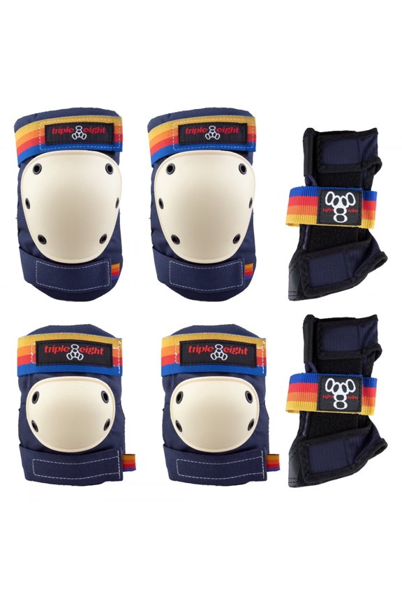 Pacific Beach Blue Saver Series Elbow, Knee and Wrist Pads Size Small 3-Pack 61123