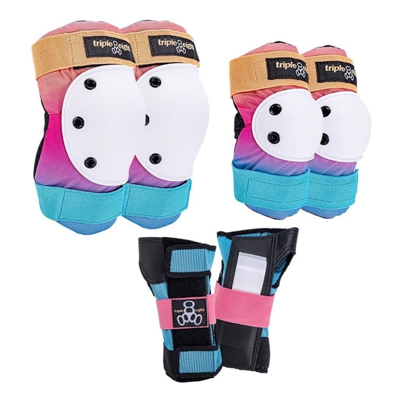 Triple Eight Saver Series 3-Pack Sunset Lg Pad Set Triple8