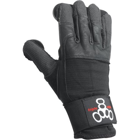 Triple Eight Sliders Longboard Slide Gloves with Finger Puck (1-Pair), Large / X-Large