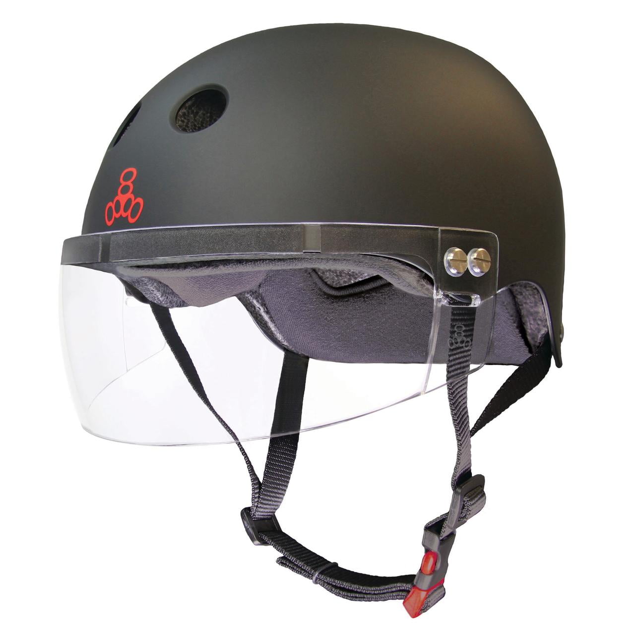 Triple Eight THE Certified Sweatsaver Helmet with Visor for Roller Derby, Skateboarding and BMX, Large / X-Large - Walmart.com Triple Eight THE Certified Sweatsaver Helmet with Visor for Roller Derby, Skateboarding and BMX, Large / X-Large - Walmart.com