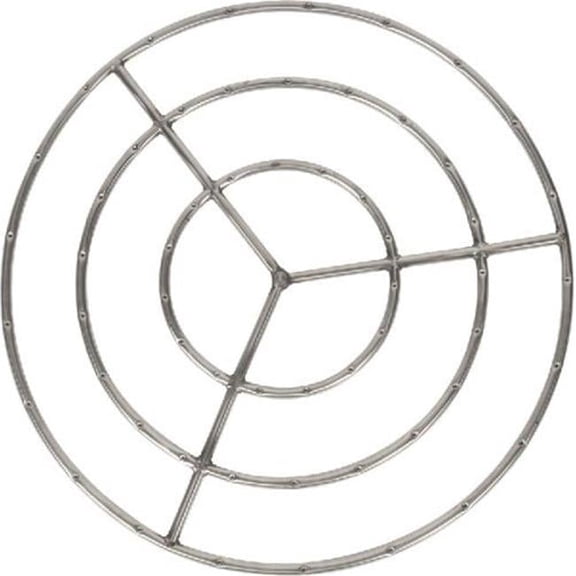 Triple Fire Ring, Stainless Steel