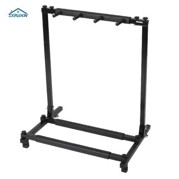 Triple Folding Guitar Rack Stand - Sturdy Multi-Holder for Acoustic, Electric & Bass Guitars | Compact & Portable Storage Solution