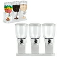 thumbnail image 1 of Triple Food Dispenser - 2L Dry Food Dispenser for Grains and Cereals in the Kitchen (White), 1 of 16