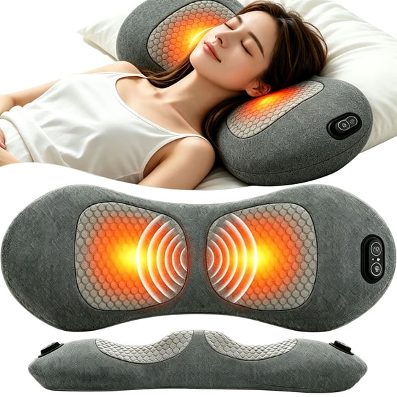 Triple Fusion Back Massager, 2026 New Triple Fusion Massager for Sciatica, with Electric Traction Lifting & Heat Compress, All-Round Support, Relieve Neck/Shoulder Discomfort