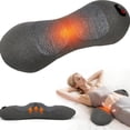 thumbnail image 1 of Triple Fusion Back Massager for Sciatica Relief, 3-in-1 Lumbar Traction Pillow with Electric Lift, Heat & Vibration for Bed Chair Office, 1 of 10