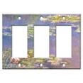 thumbnail image 1 of Triple Gang Rocker OVERSIZE Wall Plate - Monet: Water Lilies, 1 of 2