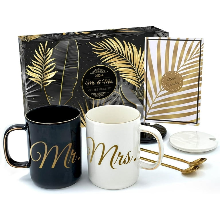 Set of 2 Mr and Mrs Mugs, Wedding Mug Set, His and Hers Mugs, Custom Couple  Mugs, Newlywed Gift Idea, Marriage Mug Set, Anniversary Mug Set 