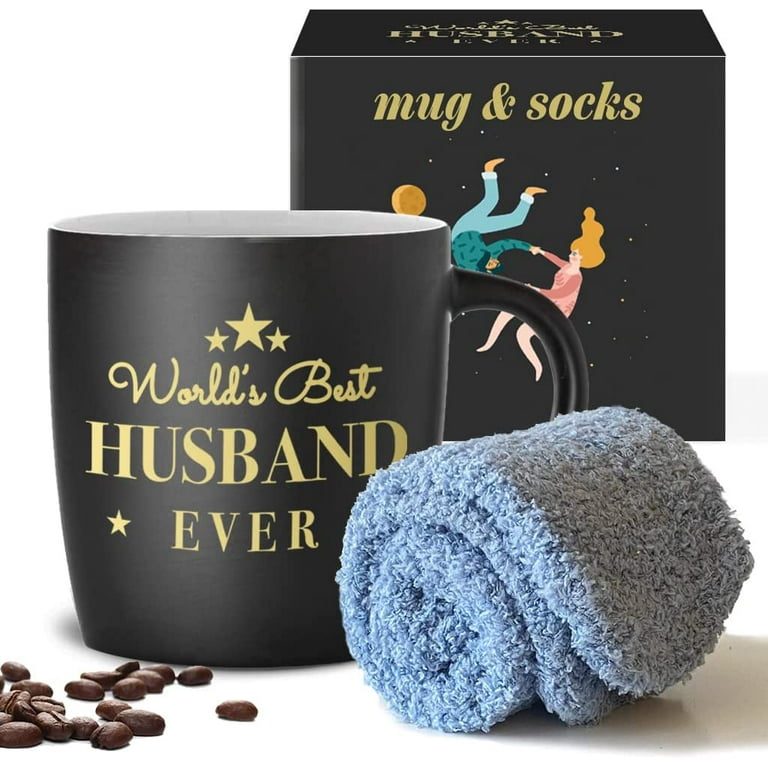 Gifffted Best Husband Ever Coffee Mug & Socks Set, Birthday 