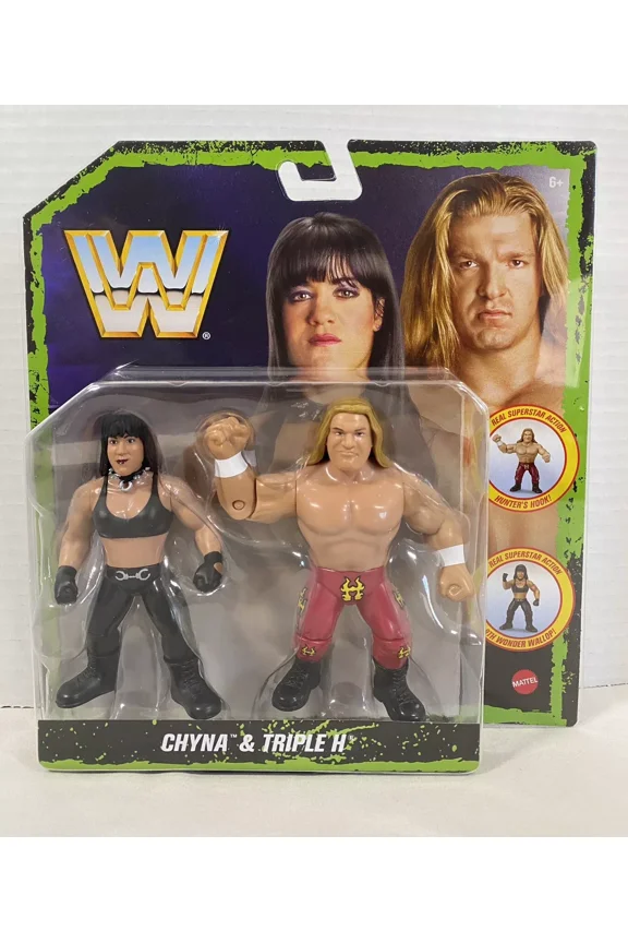 Triple H & Chyna WWE Retro 2-Pack Ringside Exclusive DX D-Generation X mattel