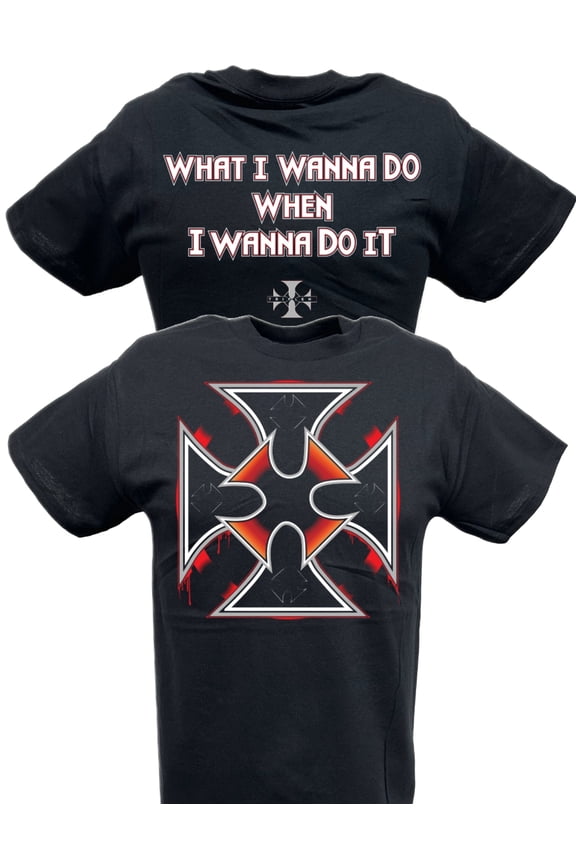 Triple H Wanna Do It Cross Black T-shirt