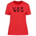 thumbnail image 1 of Triple Hipster T-Shirt Women -Image by Shutterstock, Female XX-Large, 1 of 2