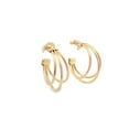 thumbnail image 1 of Triple Hoop Open Hoop Earrings (L491), 1 of 1