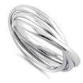 thumbnail image 1 of Triple Interlocking Rings 925 Sterling Silver Wedding Trinity Rings,Gift For Her, 1 of 1