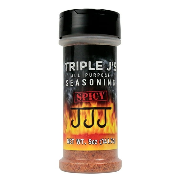 Triple J's All Purpose Spicy Seasoning Beef Pork Poultry Fish Gluten Free 5 oz