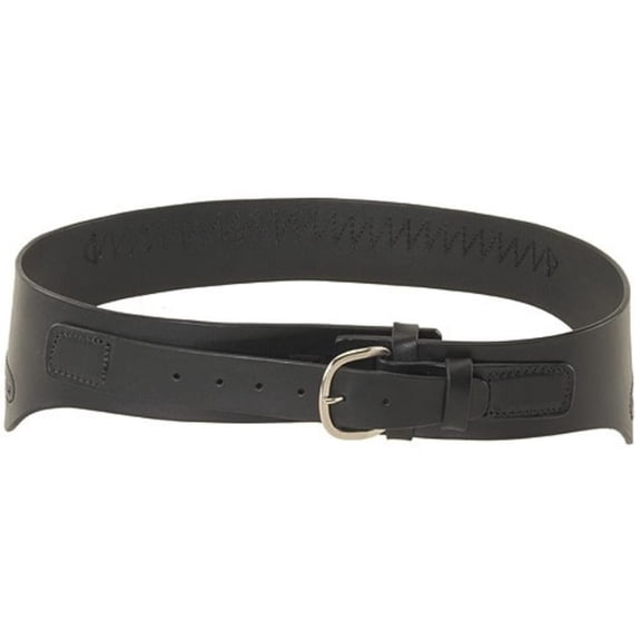 Triple K 111 Conquistador Double Holster Drop-Loop Cartridge Gun Belt 45 Caliber Leather Black Large 38" to 43"