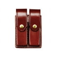 thumbnail image 1 of Triple K 45 Dual Magazine Pouch Double Stack 9mm Luger, 40 S&W Leather Walnut Oil, 1 of 1
