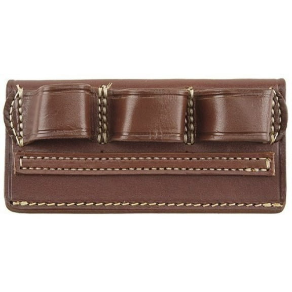 Triple K 736 Cowboy Competition Belt Slide Shotgun Ammo Carrier 6-Round 12 Gauge Leather Walnut Oil