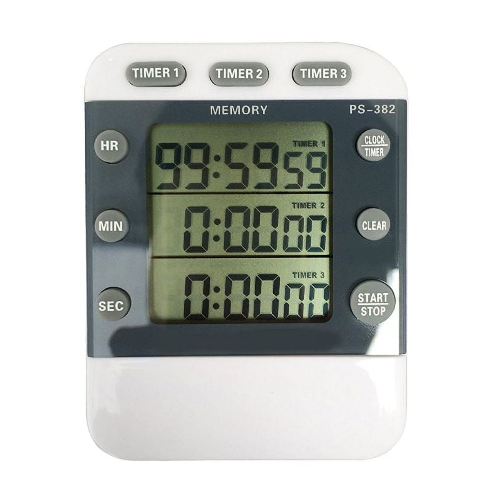 Triple Kitchen Timer Digital 3 Channel Alarm Timer Electronic Countdown ...