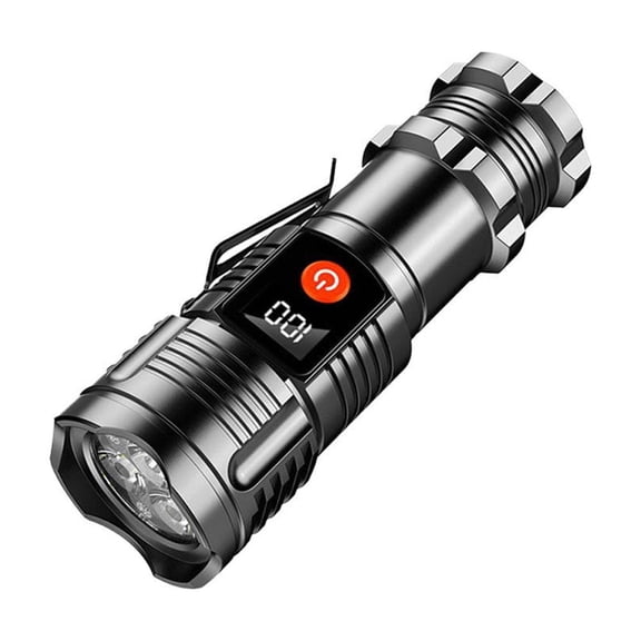 Triple LED Mini Flashlight, Bright Portable Emergency Pocket Torch with Pen Clip & Strong Magnet