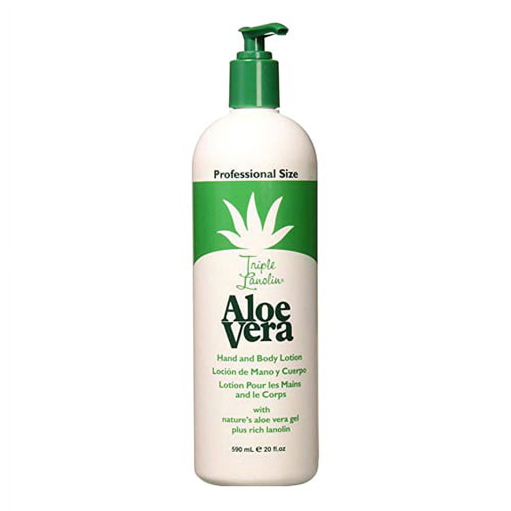 Triple Lanolin Aloe Vera Hand and Body Lotion, 20 Oz, 6 Pack